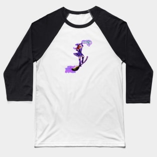 Purple Halloween Witch Baseball T-Shirt